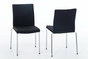 Der Litauen ist mit schwarzem Stoff und verchromten Gestell erhältlich